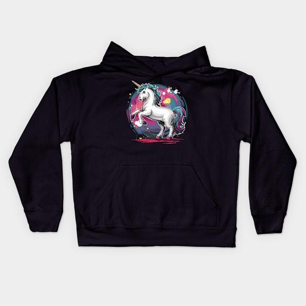 National Unicorn Day – April Kids Hoodie by irfankokabi